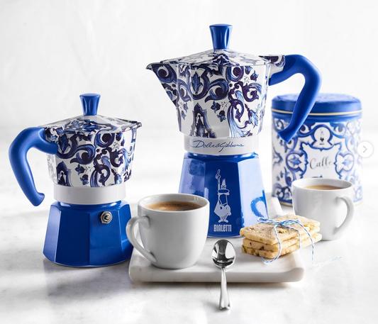 Dolce and Gabbana x Bialetti Blu Mediterraneo